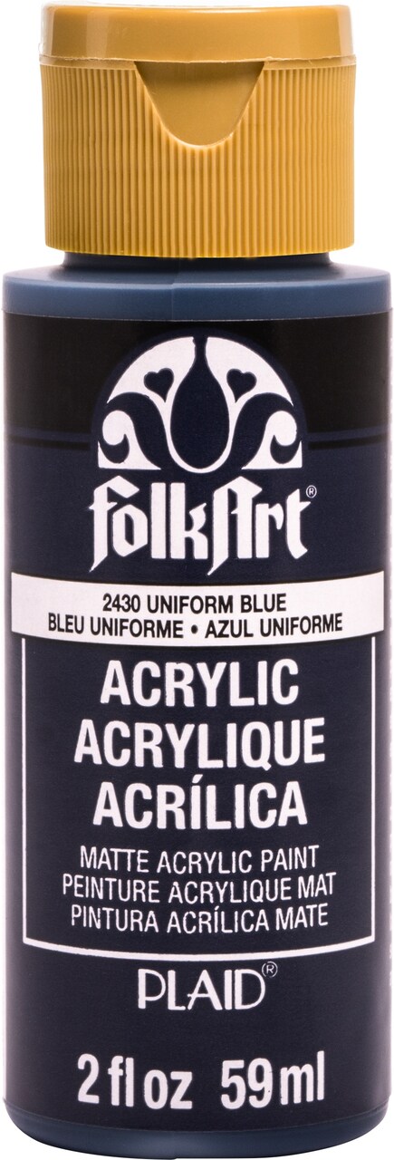 Folkart Acrylic Paint 2Oz-Uniform Blue